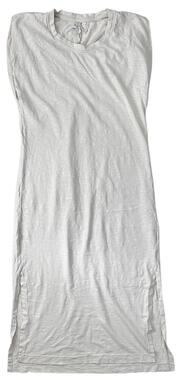 Rowan Women's Georgia Slub Muscle Long Tank Dress in Bone